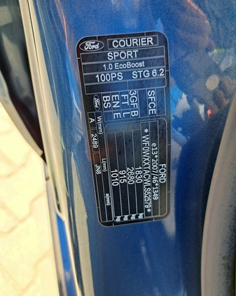 Ford Transit Courier cena 49900 przebieg: 47500, rok produkcji 2020 z Kołaczyce małe 562